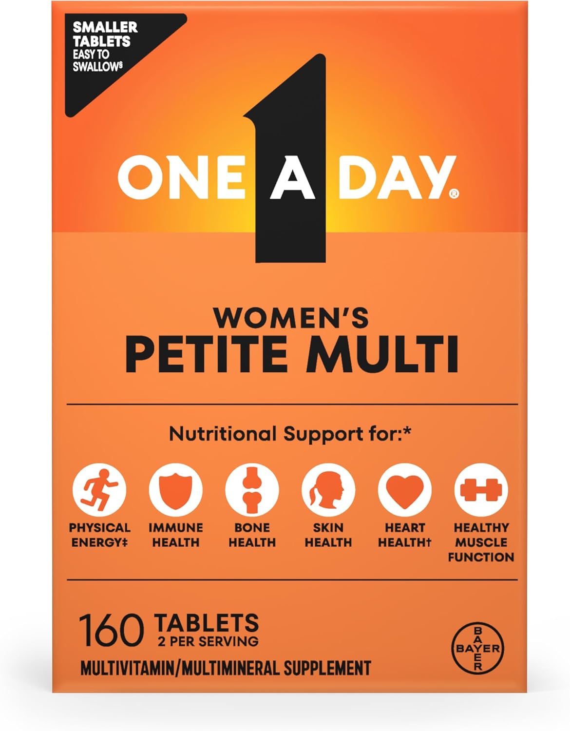 One A Day Women's Petites Multivitamin Tablets, 160 Count