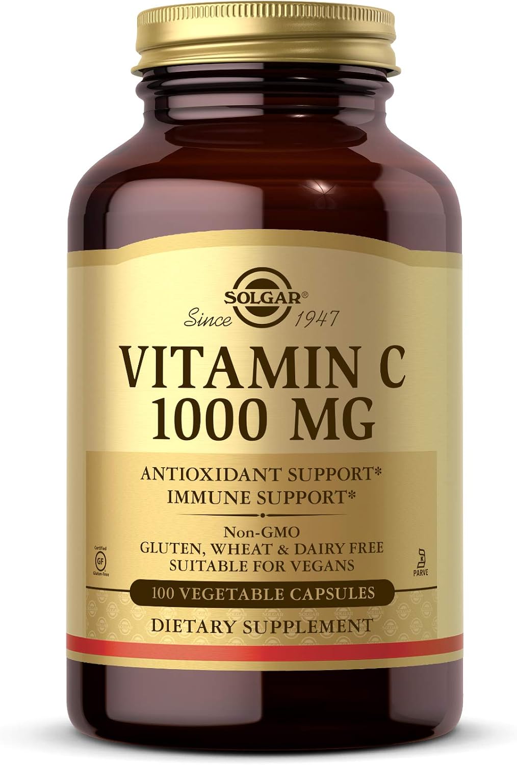 Solgar Vitamin C 1000 mg with Bioflavonoids – 100 Vegetable Capsules
