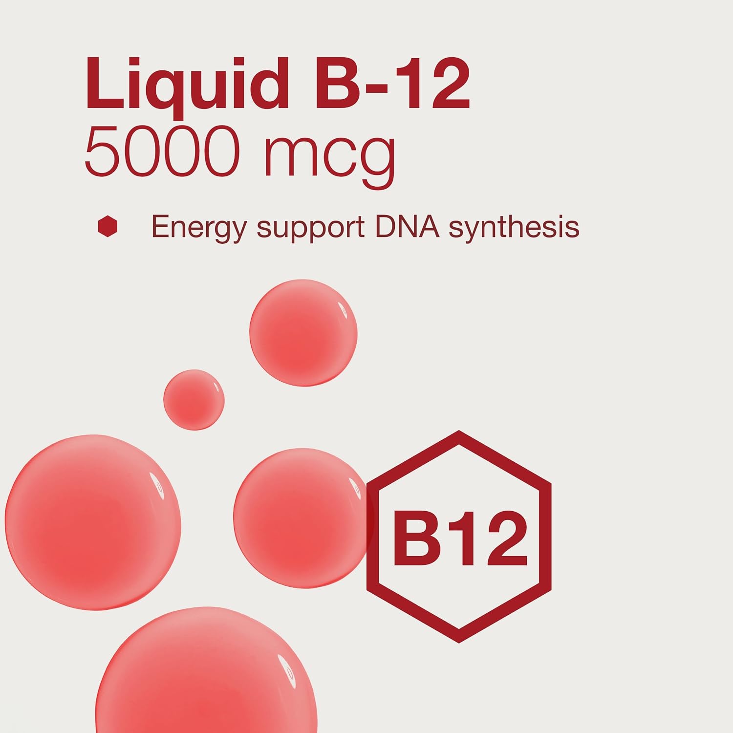 Protocol For Life Balance Liquid B-12 5,000mcg – Nervous System Support with B Vitamins – Dairy-Free & Vegan – 118 mL