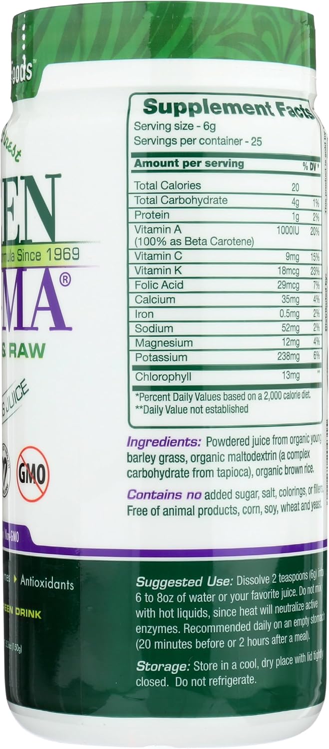 Green Foods Green Magma Barley Grass Supplement, 150 g