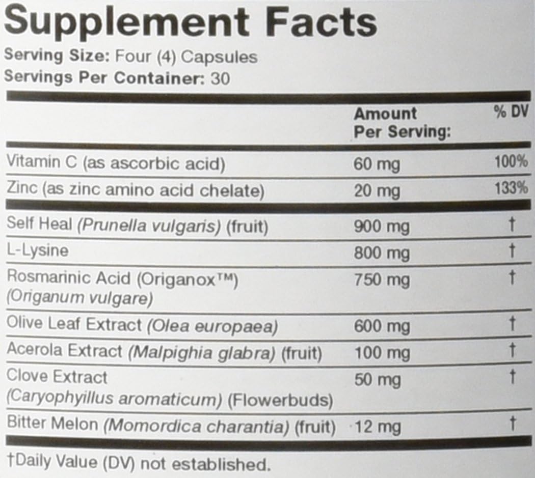Olympian Labs Herp-Eeze – Blended Vitamin and Mineral Supplement (120 Capsules)