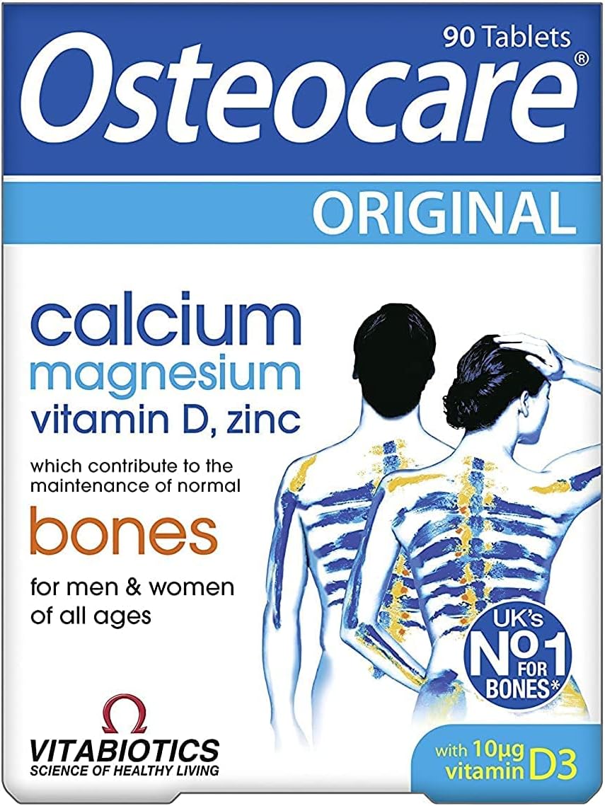Osteocare Calcium 800 mg with Vitamin D3, Magnesium & Zinc – Bone Health & Immunity Supplement, 90 Tablets