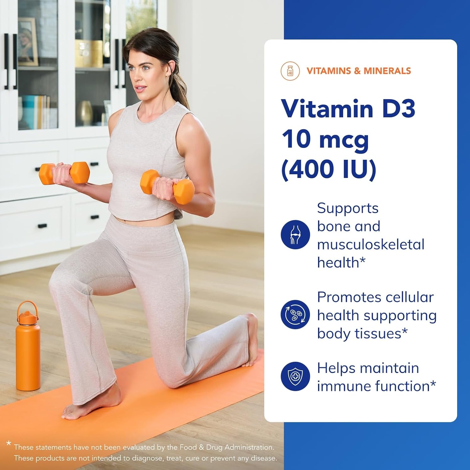 Pure Encapsulations Vitamin D3 10 mcg (400 IU) – Hypoallergenic Support for Bone and Immune Health – 120 Capsules