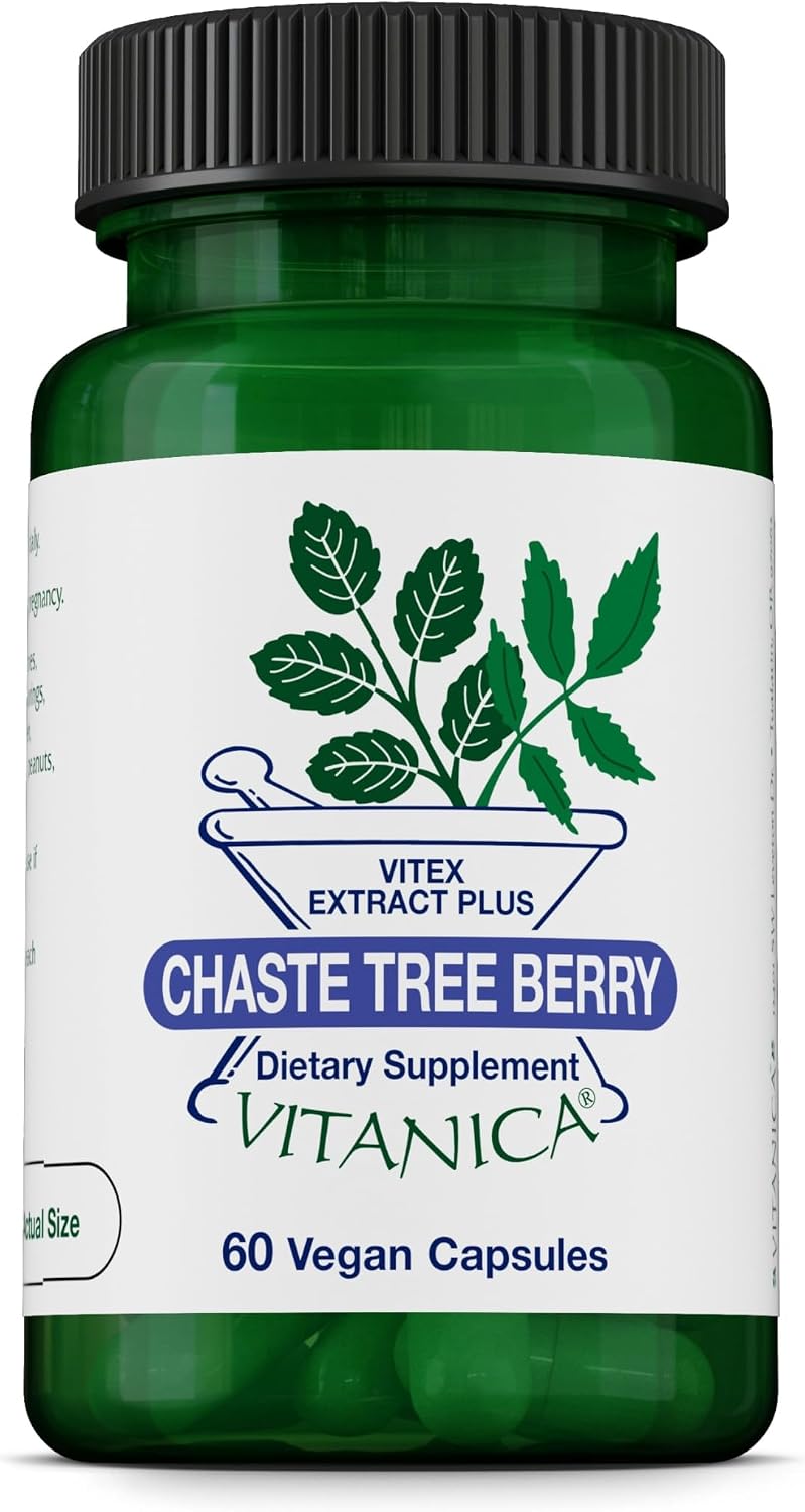 Vitanica Chaste Tree Berry (Vitex Extract Plus) – Vegan, 60 Capsules