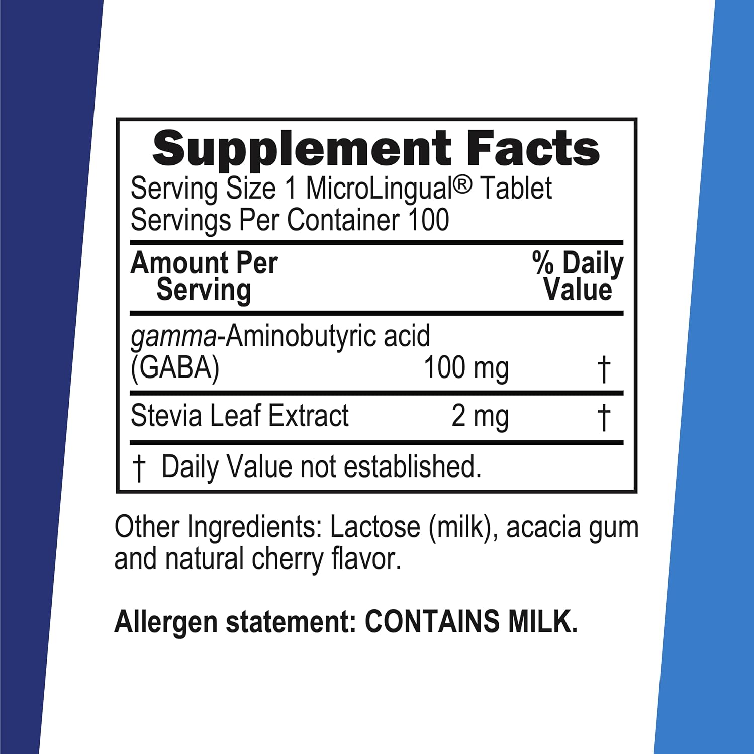 Superior Source GABA 100 mg Sublingual Tablets - Brain & Nervous System Support