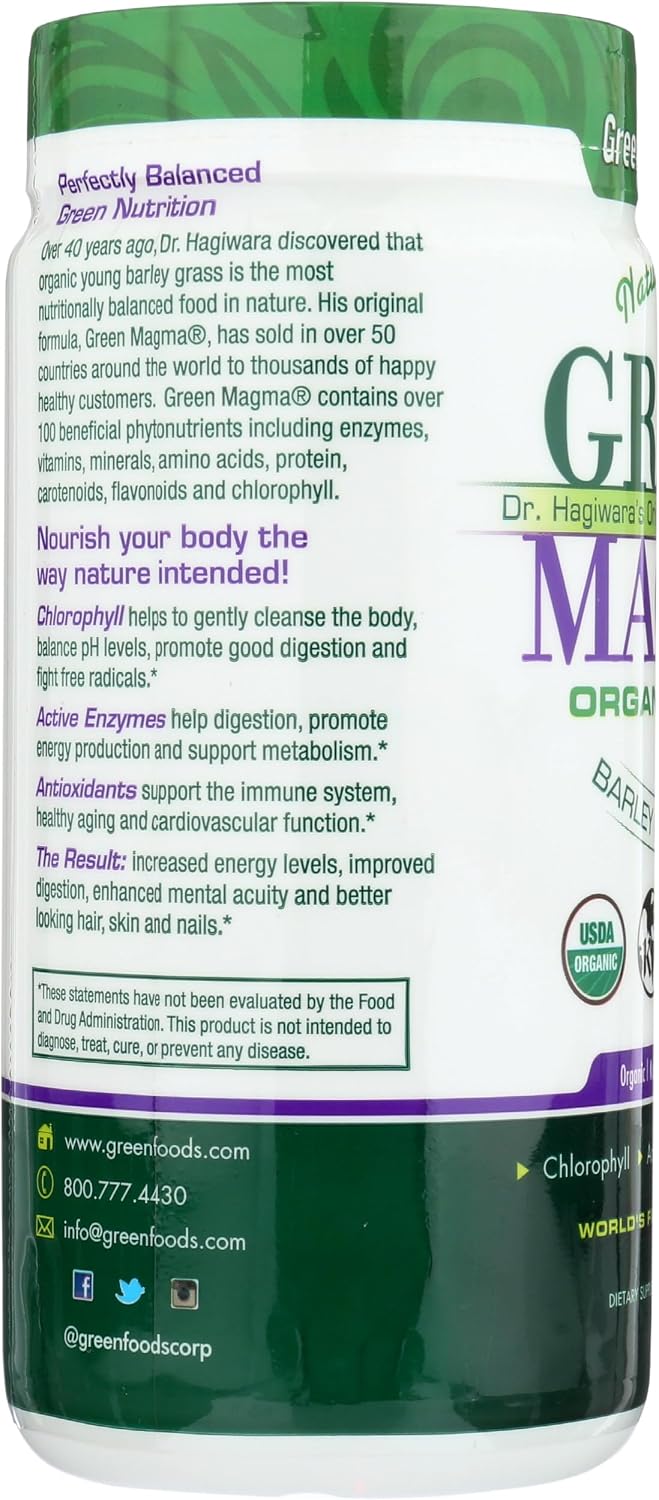 Green Foods Green Magma Barley Grass Supplement, 150 g
