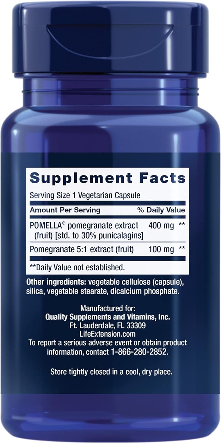Life Extension Pomegranate Fruit Extract, 500 mg