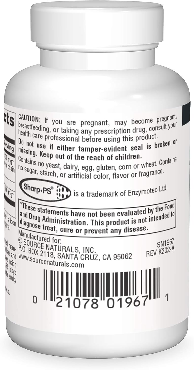 Source Naturals Phosphatidylserine Matrix 500 mg - 30 Softgels