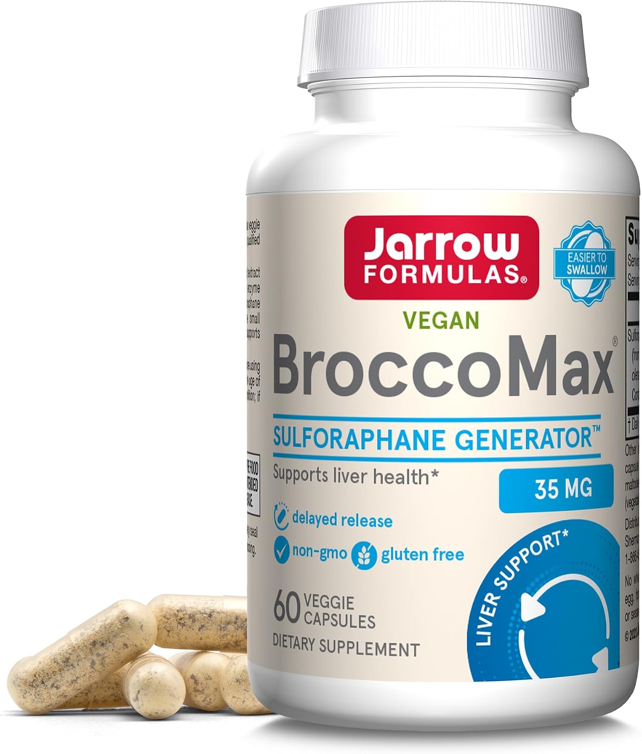 Jarrow Formulas BroccoMax Sulforaphane Generator - 60 Delayed Release Vegetarian Capsules