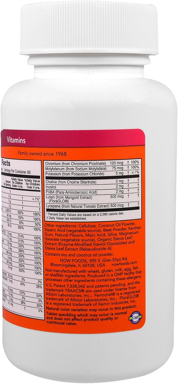 NOW Foods Kid Vits Berry Lemonade 120 Chewable Tablets
