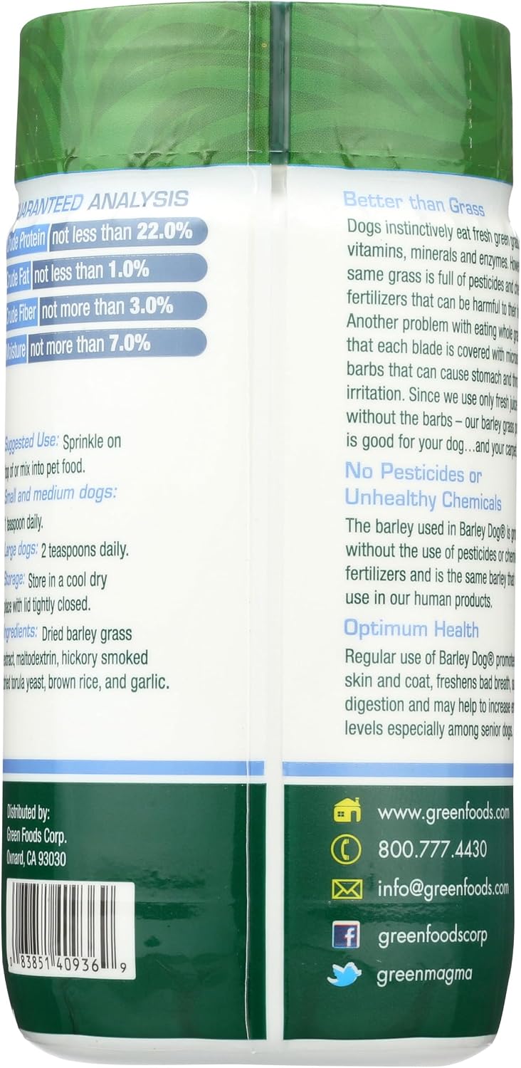 Green Foods Dog Barley Powder, 85 g