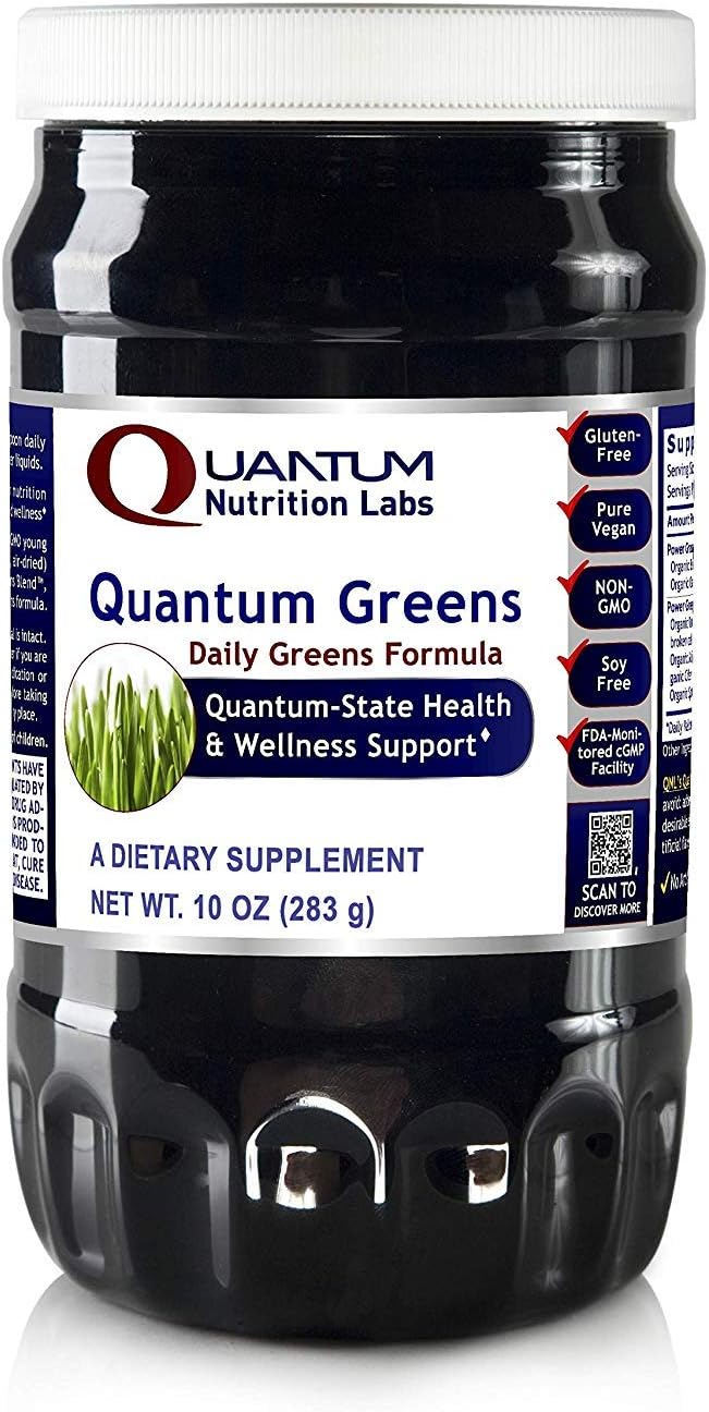 Quantum Nutrition Labs Quantum Organic Greens - Super Greens Powder, 283 g