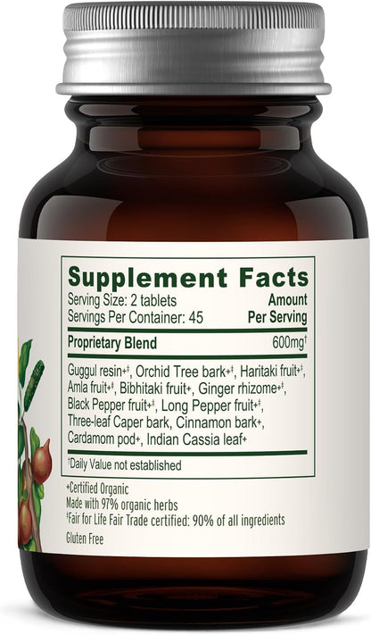 Banyan Botanicals Kanchanar Guggulu Tablets – Organic Lymph Support – 90 Tablets