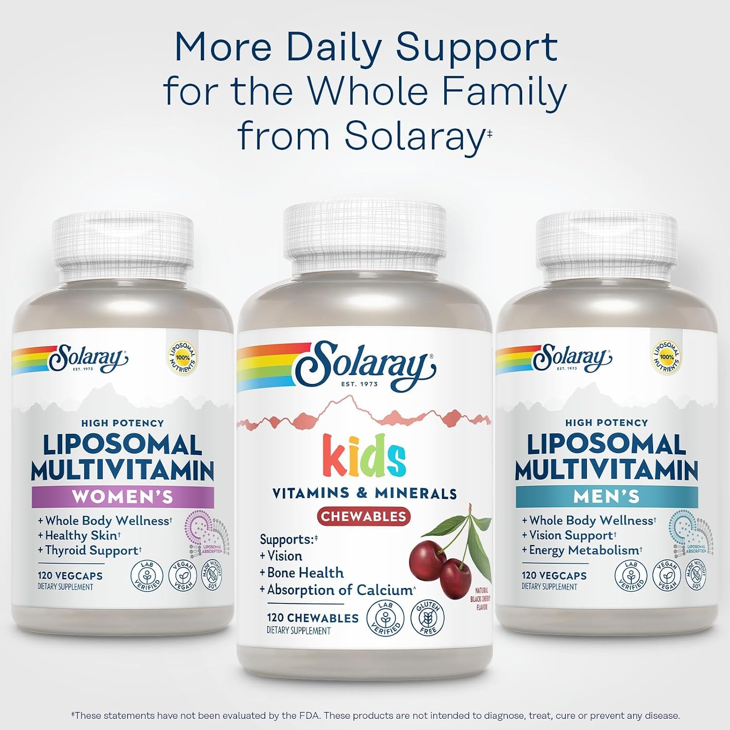 Solaray Children's Multi Chew, Cherry, 120 Chewable Tablets