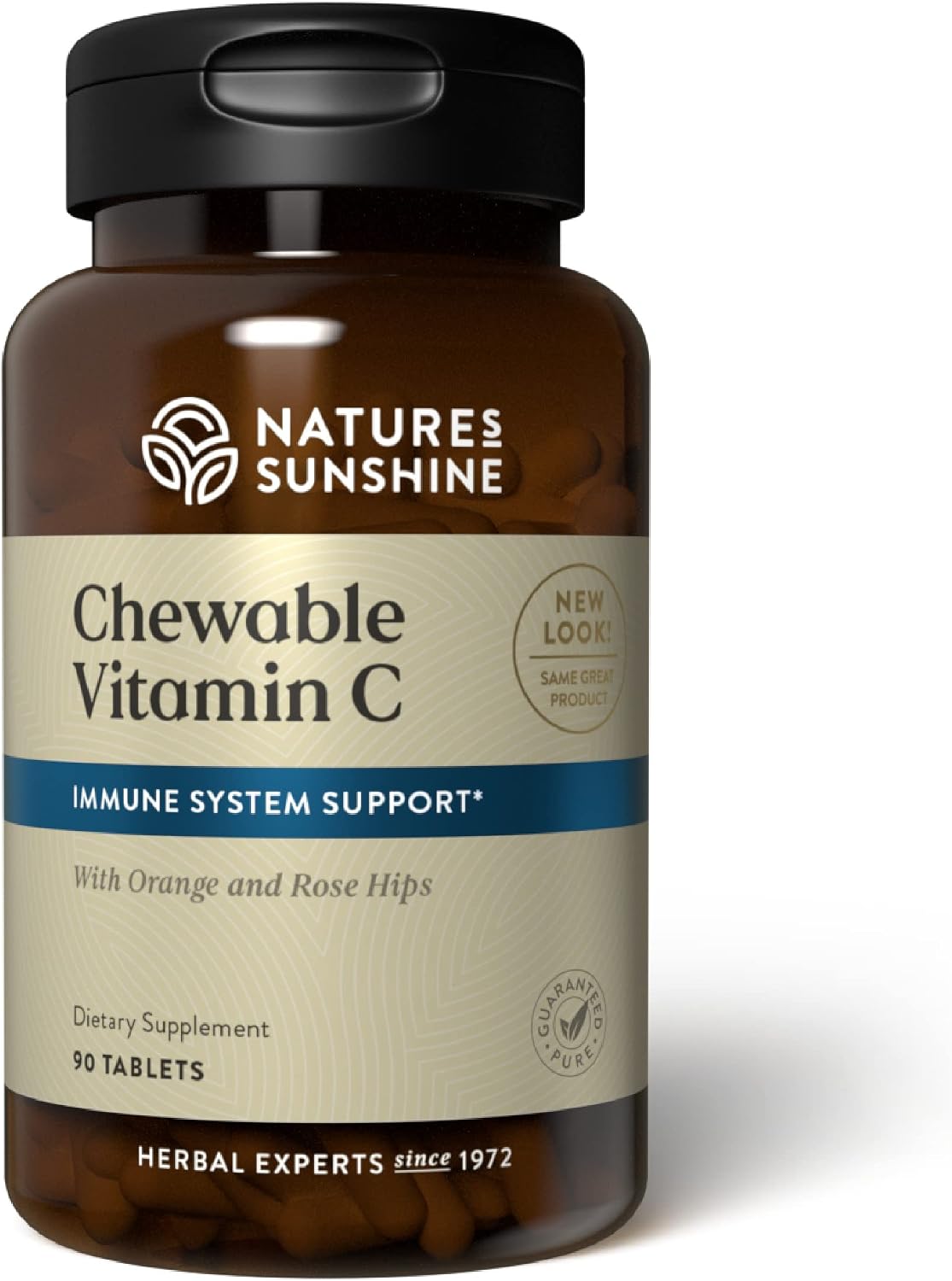 Nature's Sunshine Chewable Vitamin C 250 mg, 90 Tablets