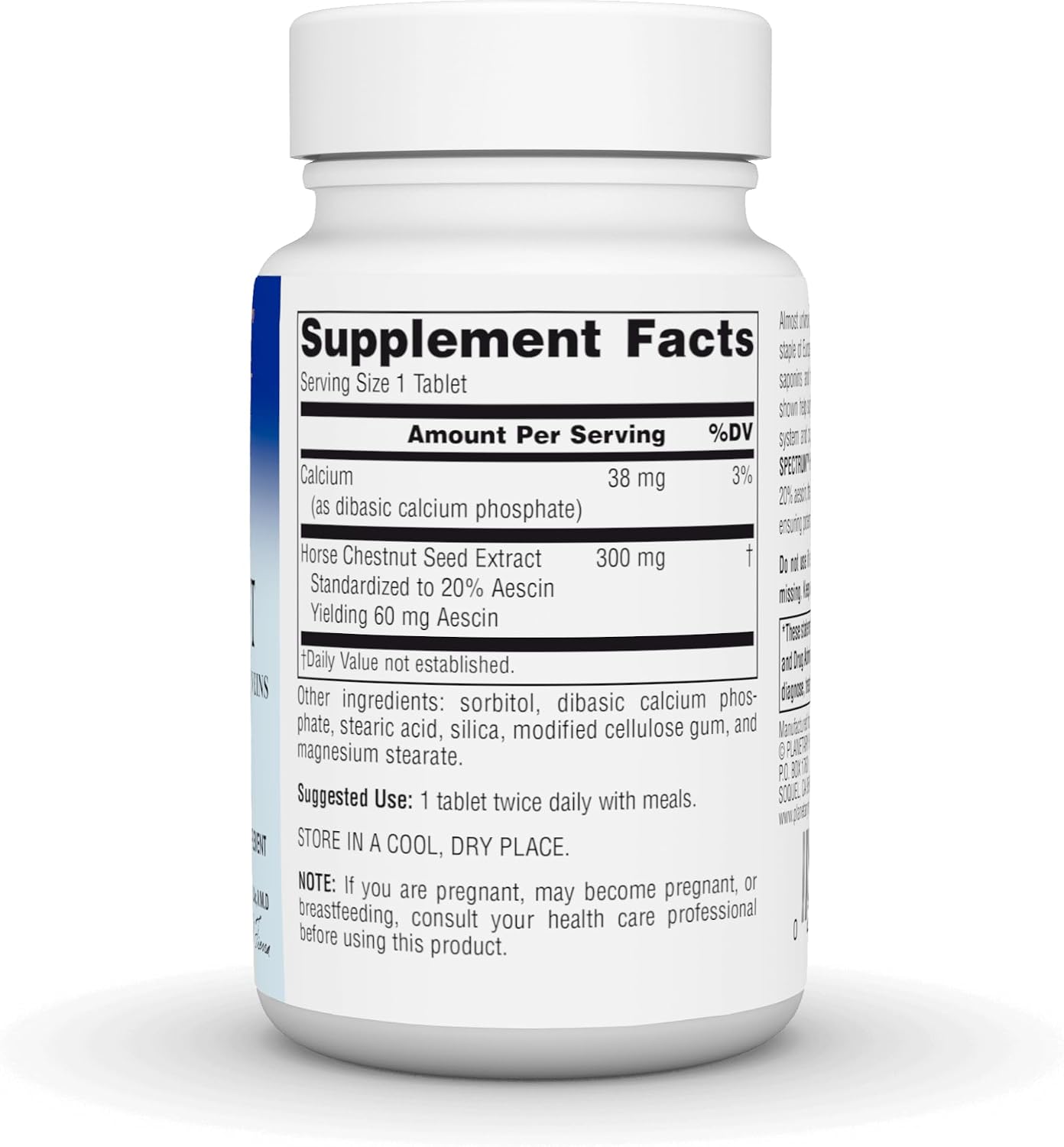 Planetary Herbals Full Spectrum Horse Chestnut, 500 mg – 60 Tablets