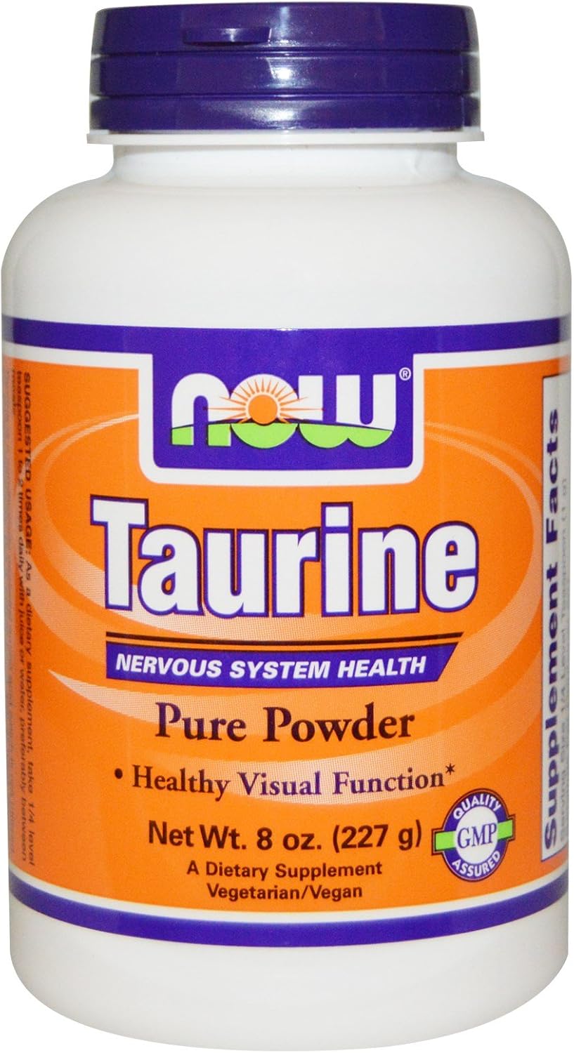 NOW Foods Taurine Powder 227 g (8 oz) Pack of 2