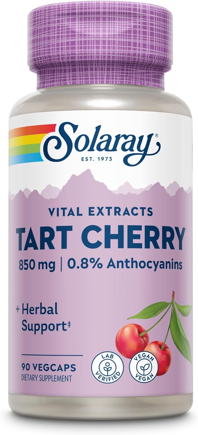 Solaray Tart Cherry Fruit Extract 850 mg - 90 Veggie Capsules