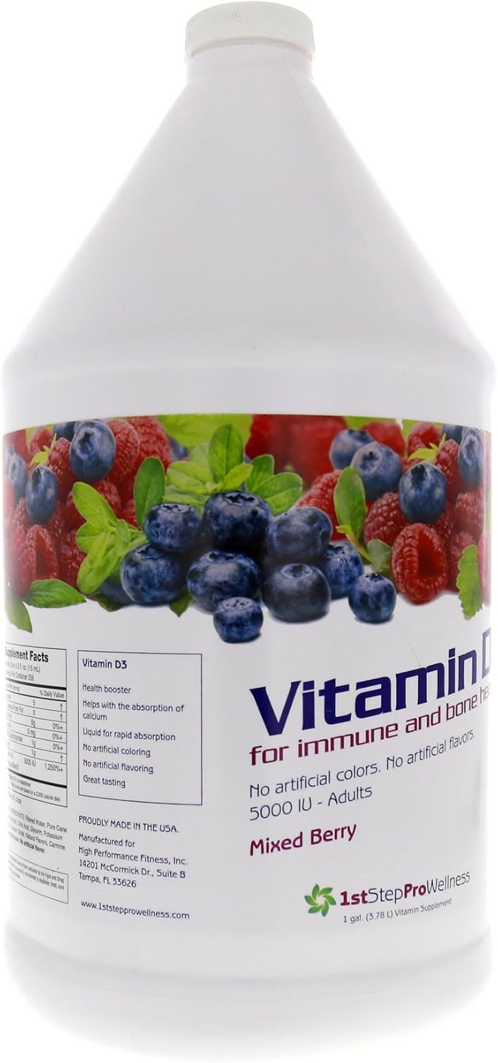 1st Step for Energy Liquid Vitamin D3 Mixed Berry 1 Gallon - görsel 7