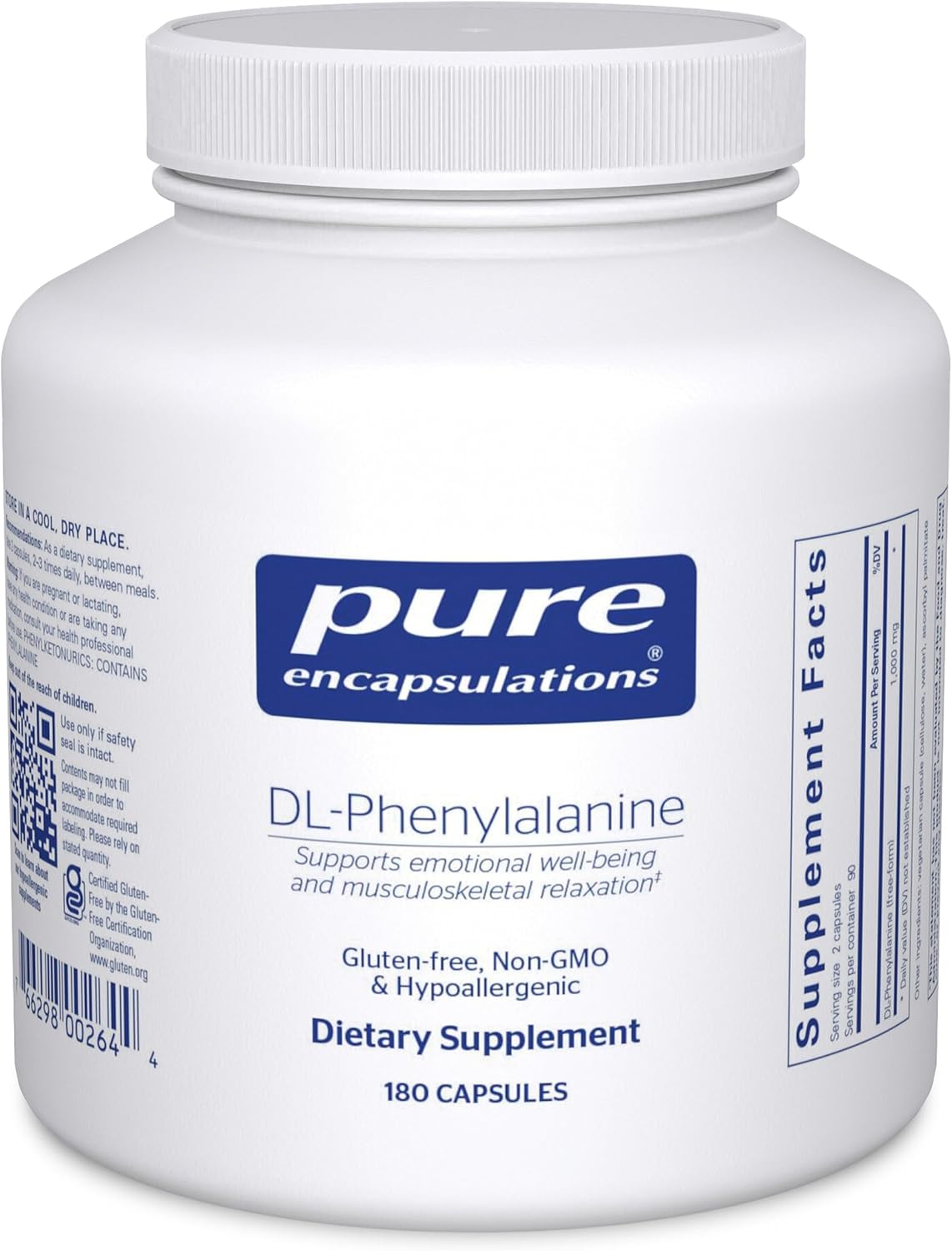 Pure Encapsulations DL-Phenylalanine – 180 Capsules