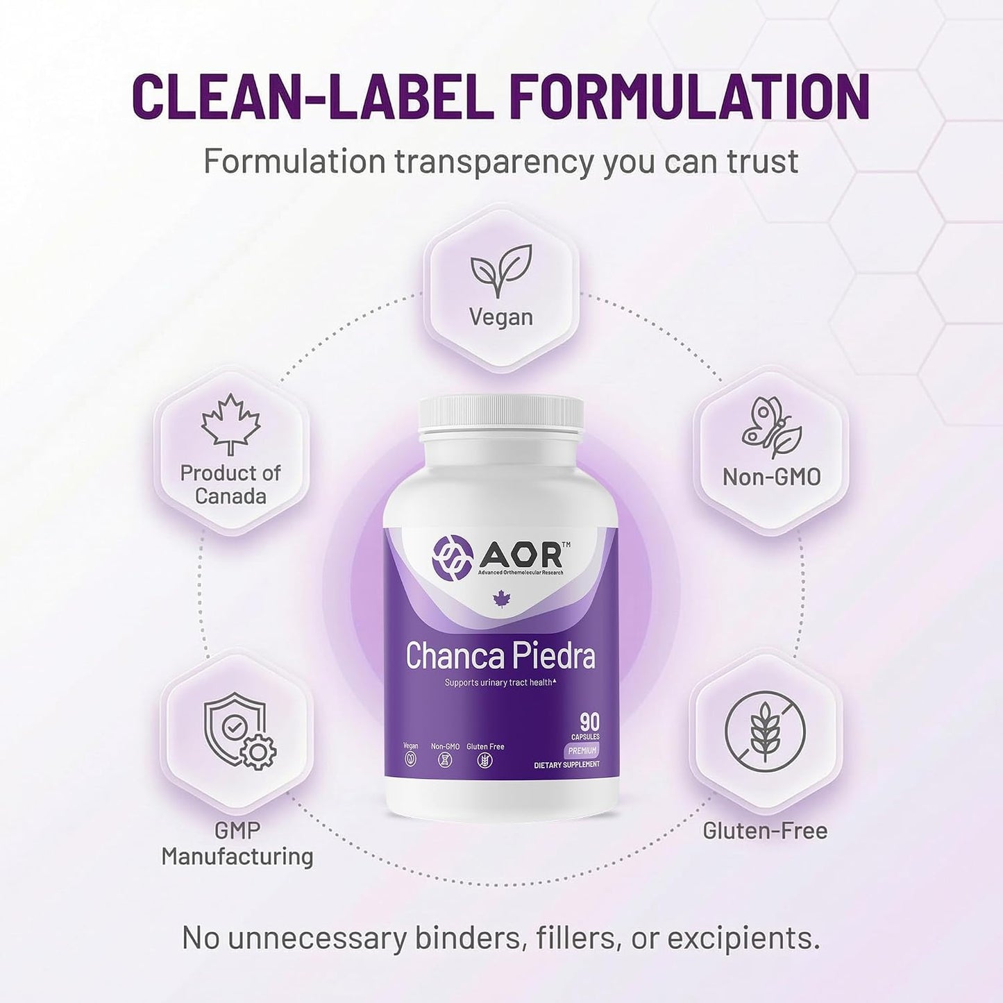 AOR Chanca Piedra 500mg - 90 Vegan Capsules - görsel 5