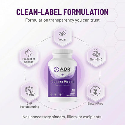 AOR Chanca Piedra 500mg - 90 Vegan Capsules