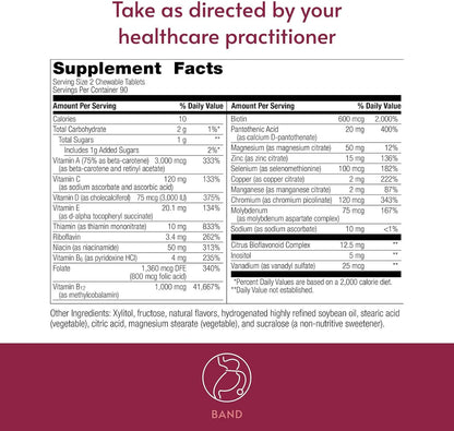 Bariatric Advantage Chewable Essential Multivitamin Without Iron - 180 Count - Berry
