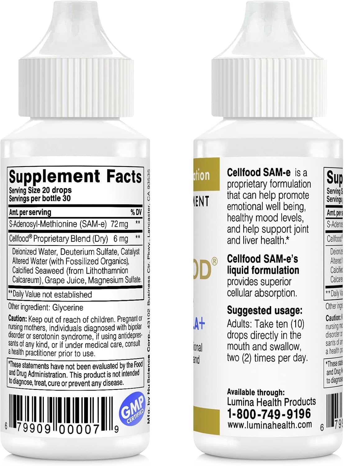 Cellfood SAM-e Liquid Formula+ - 30 ml (30-Day Supply)