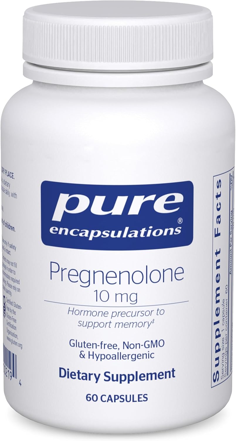 Pure Encapsulations Pregnenolone 10 mg – Hormone Precursor for Memory and Wellbeing