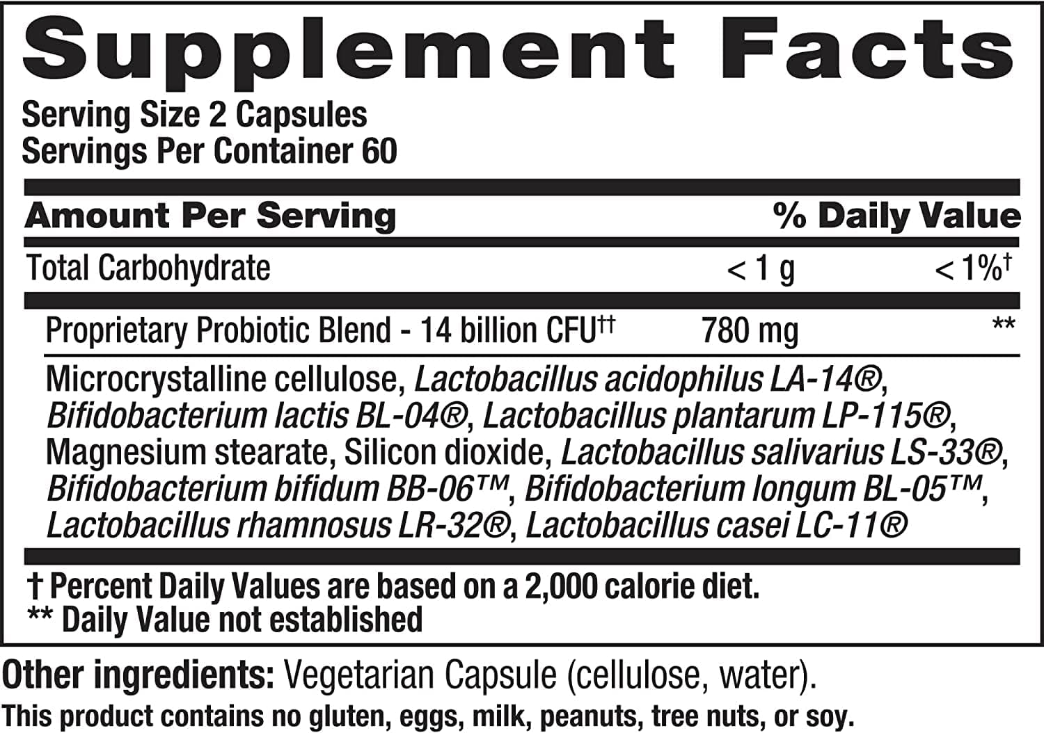 Nutrition Now Pb8 Acidophilus Probiotic – 120 Vegetarian Capsules