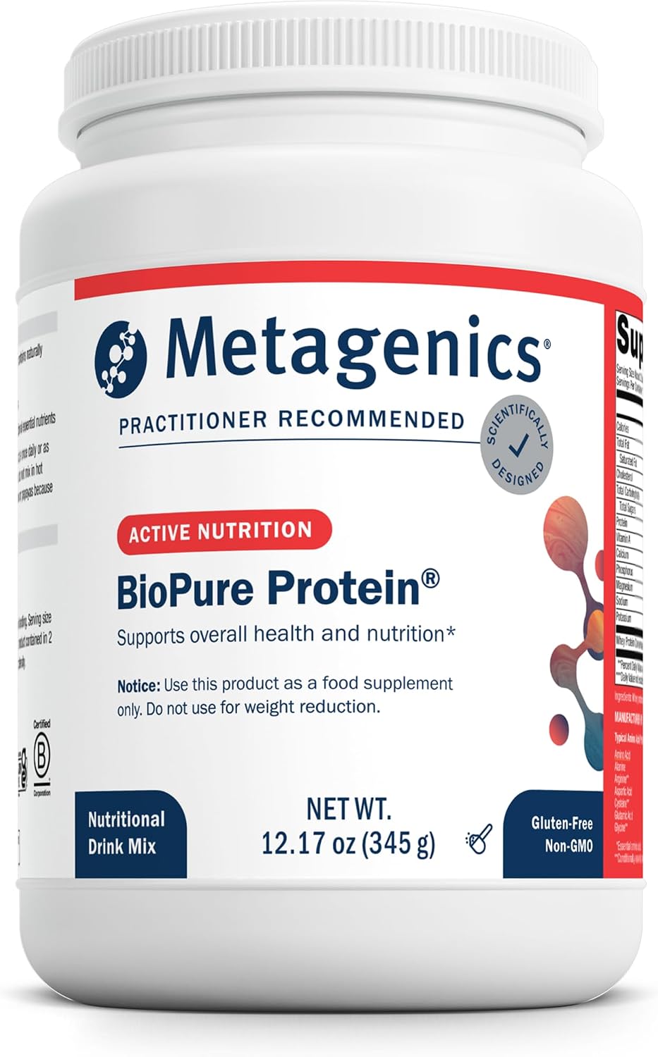 Metagenics BioPure Protein – Whey Protein Powder with Immunoglobulins – 16 g Protein – Non-GMO & Gluten-Free – 345 g