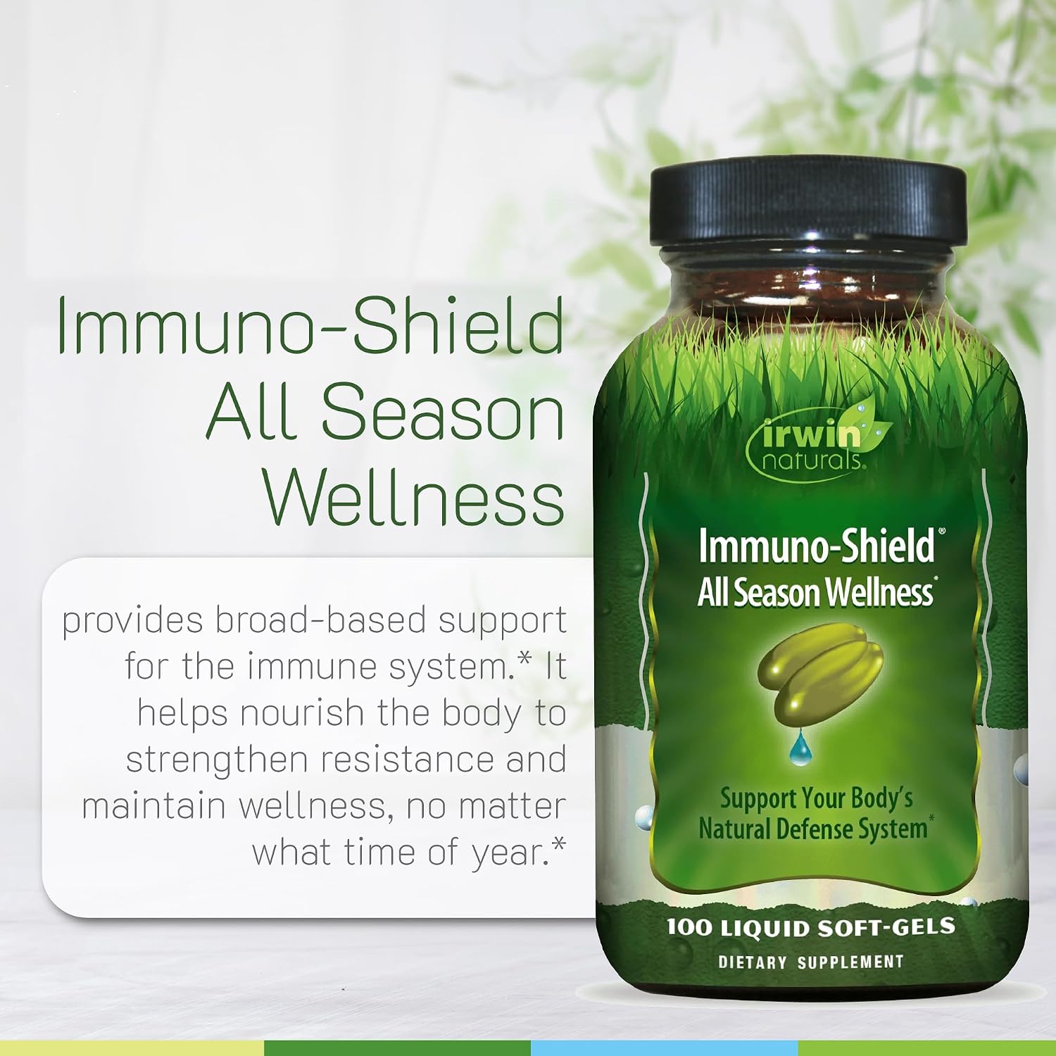Irwin Naturals Immuno-Shield All Season Wellness - 100 Liquid Softgels