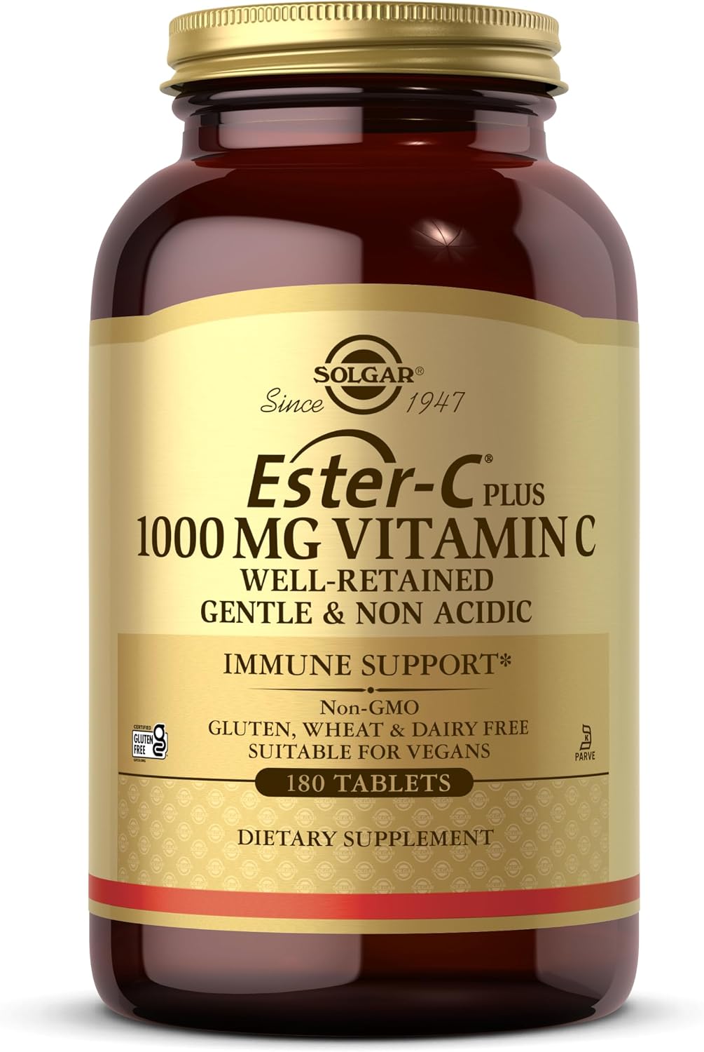 Solgar Ester-C Plus 1000 mg Vitamin C (Ascorbate Complex) - 180 Tablets