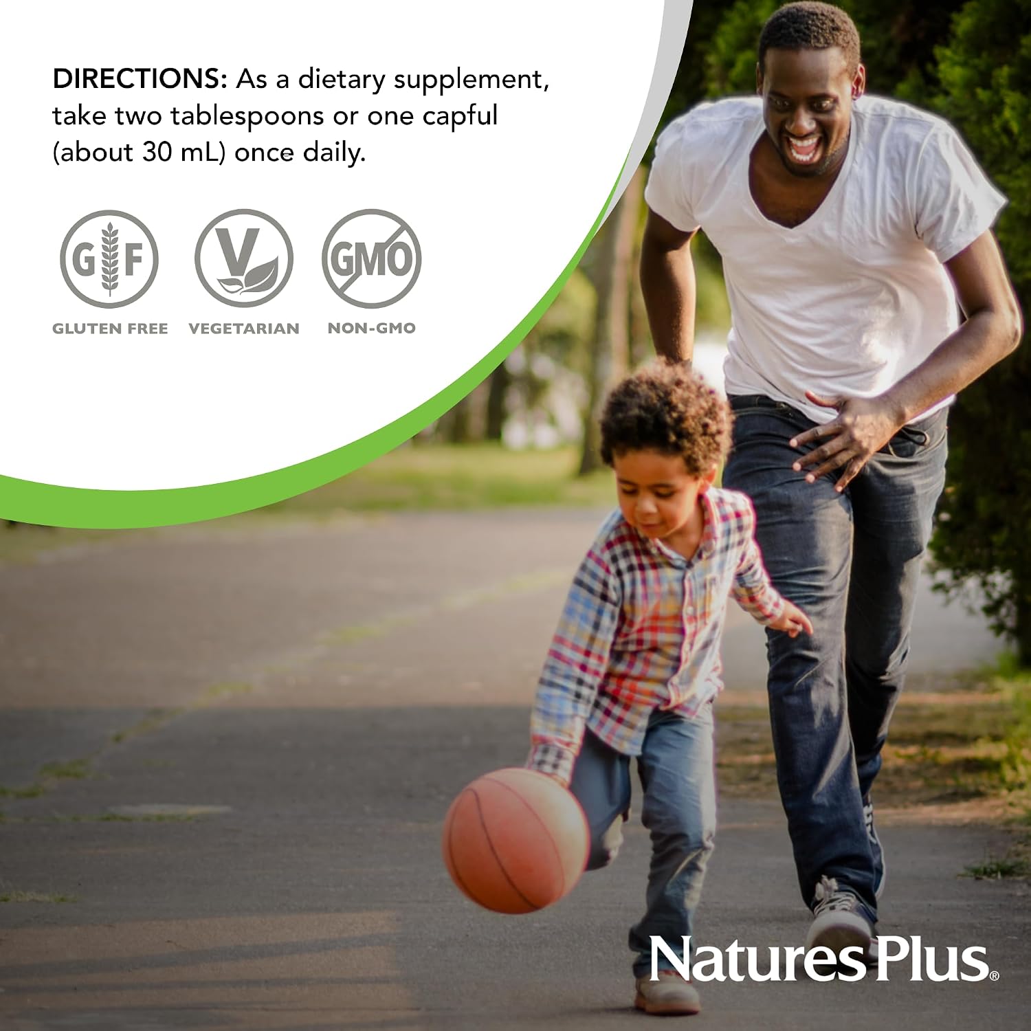 NaturesPlus Ultra Source of Life Liquid Multivitamin - Mango Pineapple, 887 mL