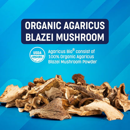 Agaricus Bio 300mg for Dogs and Cats – Beta Glucan Mushroom Pet Supplement, 60 Capsules