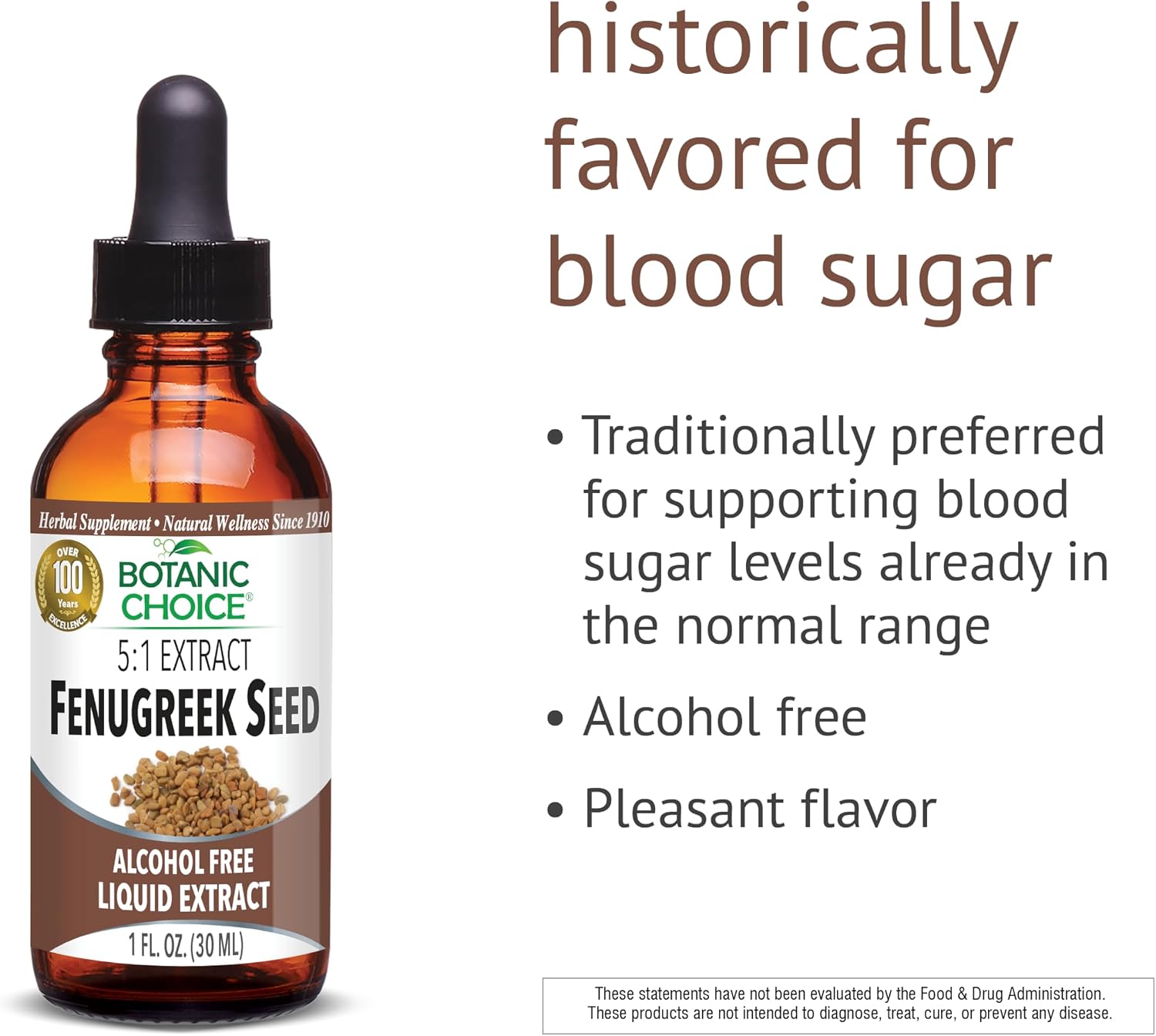 Botanic Choice Liquid Extract, Fenugreek Seed, 30 mL