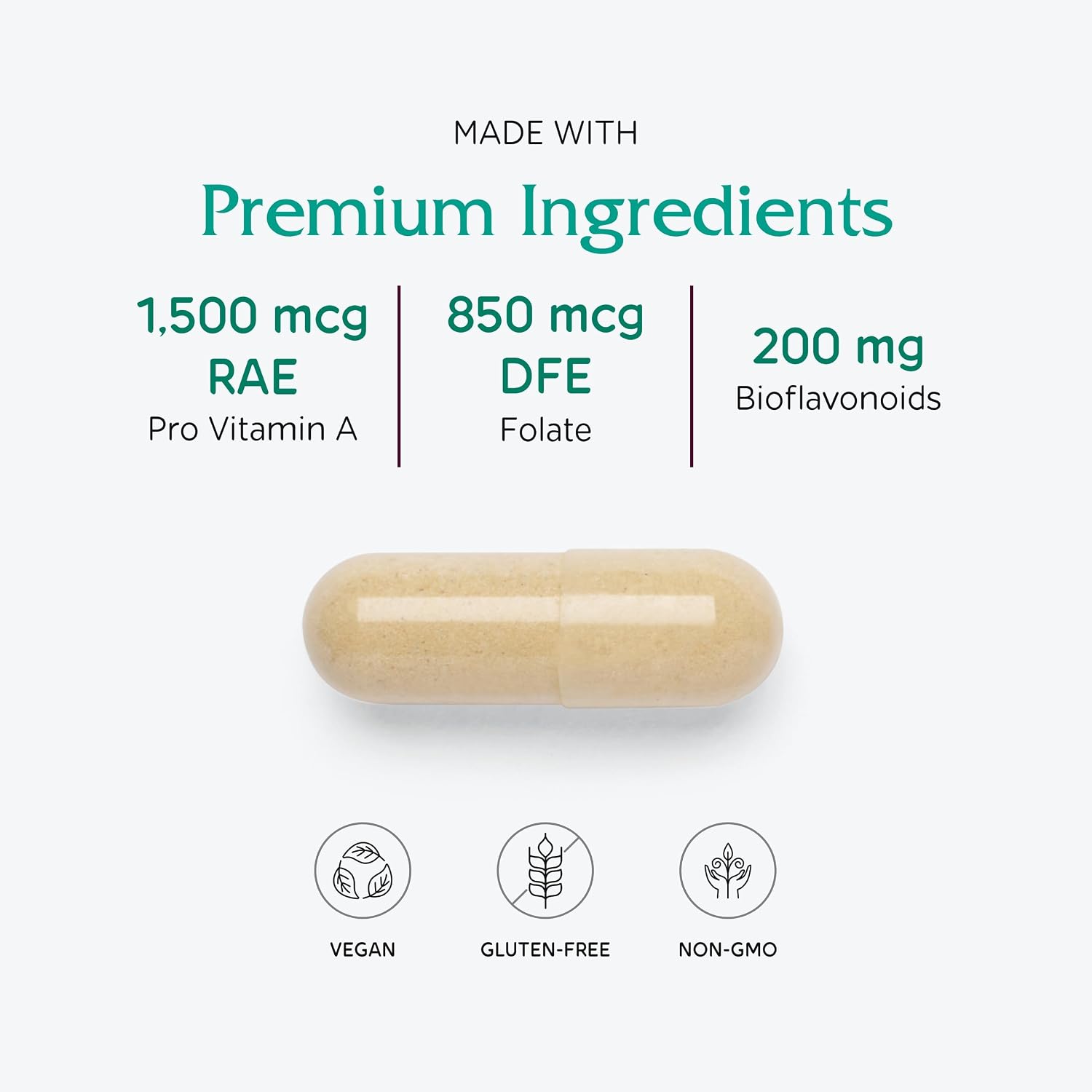 Vitanica Women's Symmetry, High Potency Daily Multivitamin, Vegan & Iron-Free, 180 Capsules