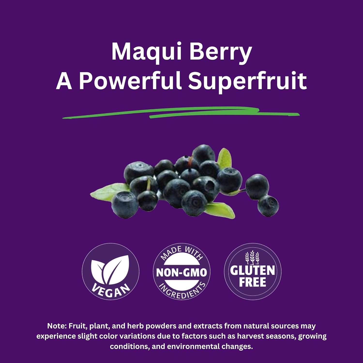 Paradise Herbs, Organic Maqui Berry Extract, 400 mg, Fresh Freeze-Dried Concentrate for Superior Potency, Non-GMO, Vegan, 60 Capsules