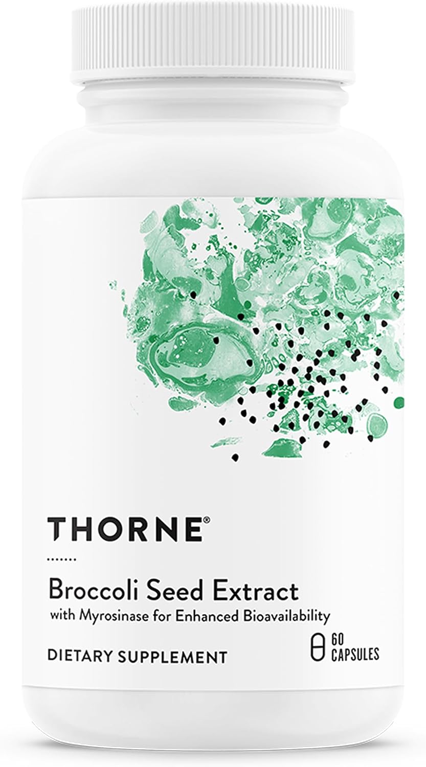 THORNE Broccoli Seed Extract – Supports Liver Detox & Antioxidant Support – 60 Capsules