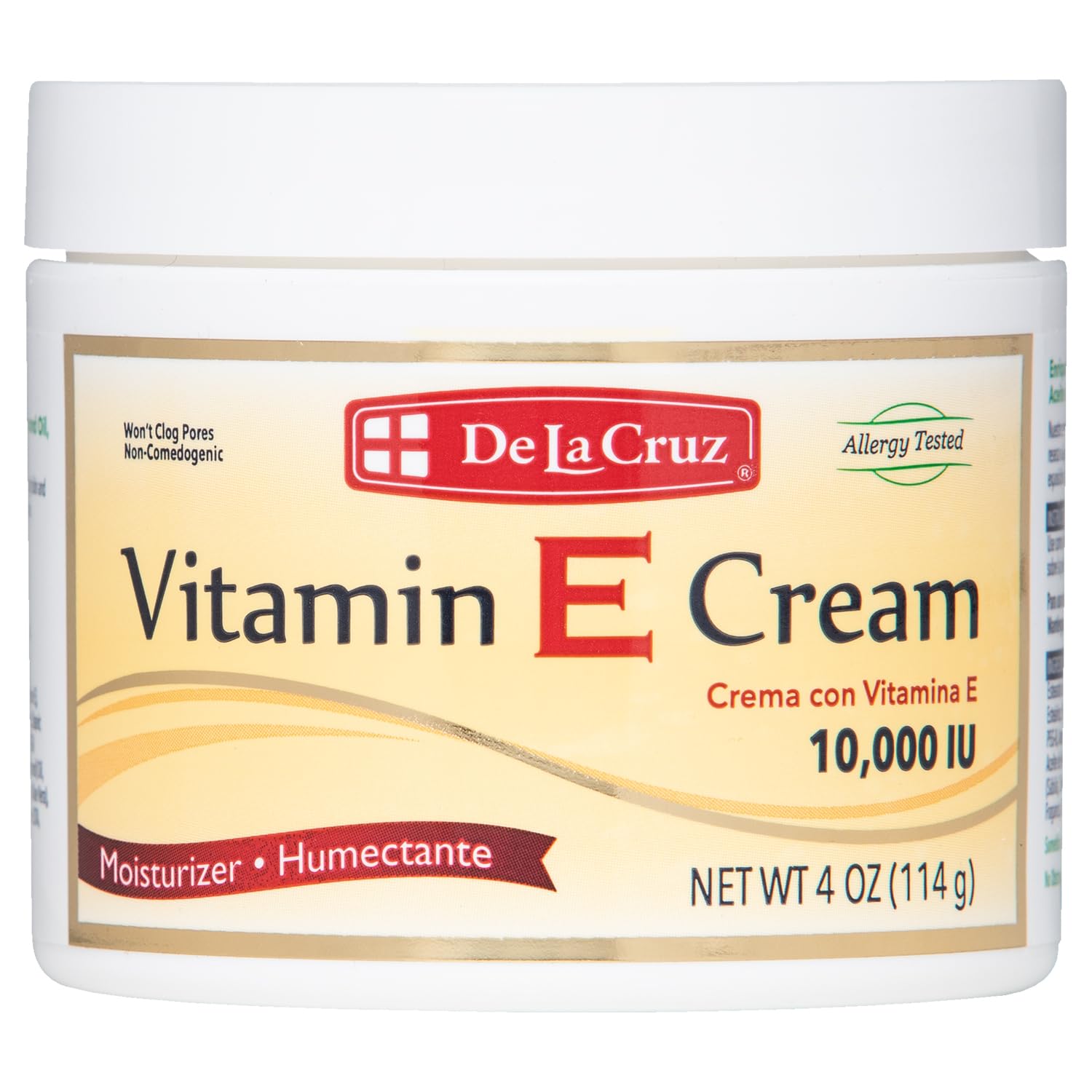 De La Cruz Vitamin E Cream Moisturizer for Face and Neck - 113 g