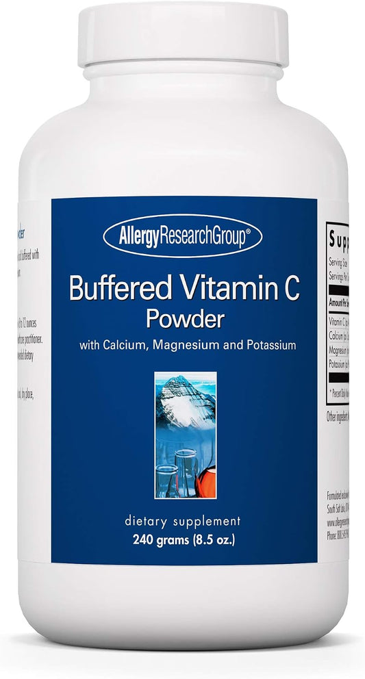 ARG Buffered Vitamin C Powder – Buffered Vitamin C for Antioxidant & Immune Support – Ascorbic Acid with Calcium, Magnesium & Potassium – Non-GMO & Gluten-Free – 102 Servings – 8.5 oz