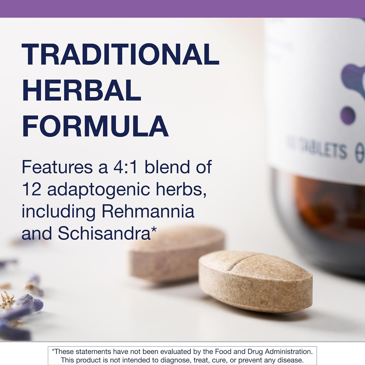Metagenics Serenagen - Herbal Stress Management with Asian Ginseng & Chinese Herbs - Supports Calm, Focus, Energy & Sleep - Non-GMO, Gluten-Free, Vegetarian - 60 Tablets