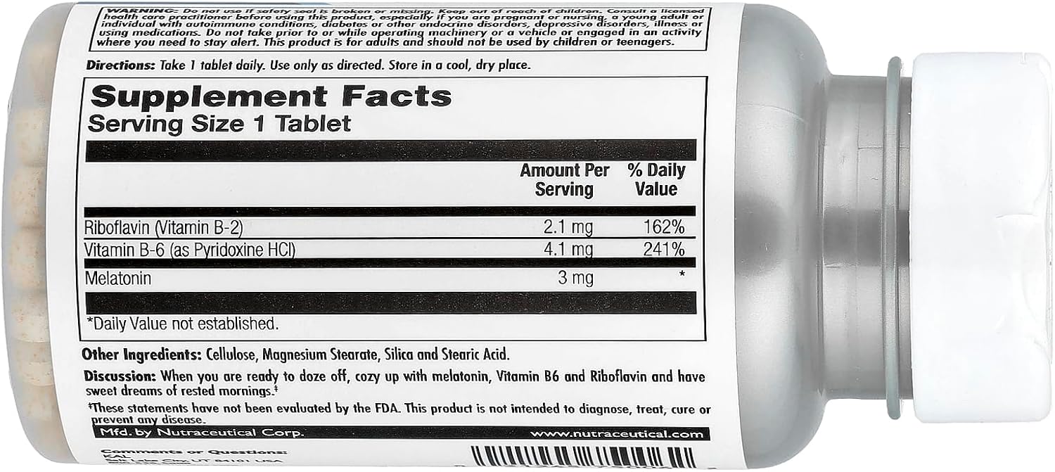 KAL 3 mg Melatonin Tablets, 60 Tablets