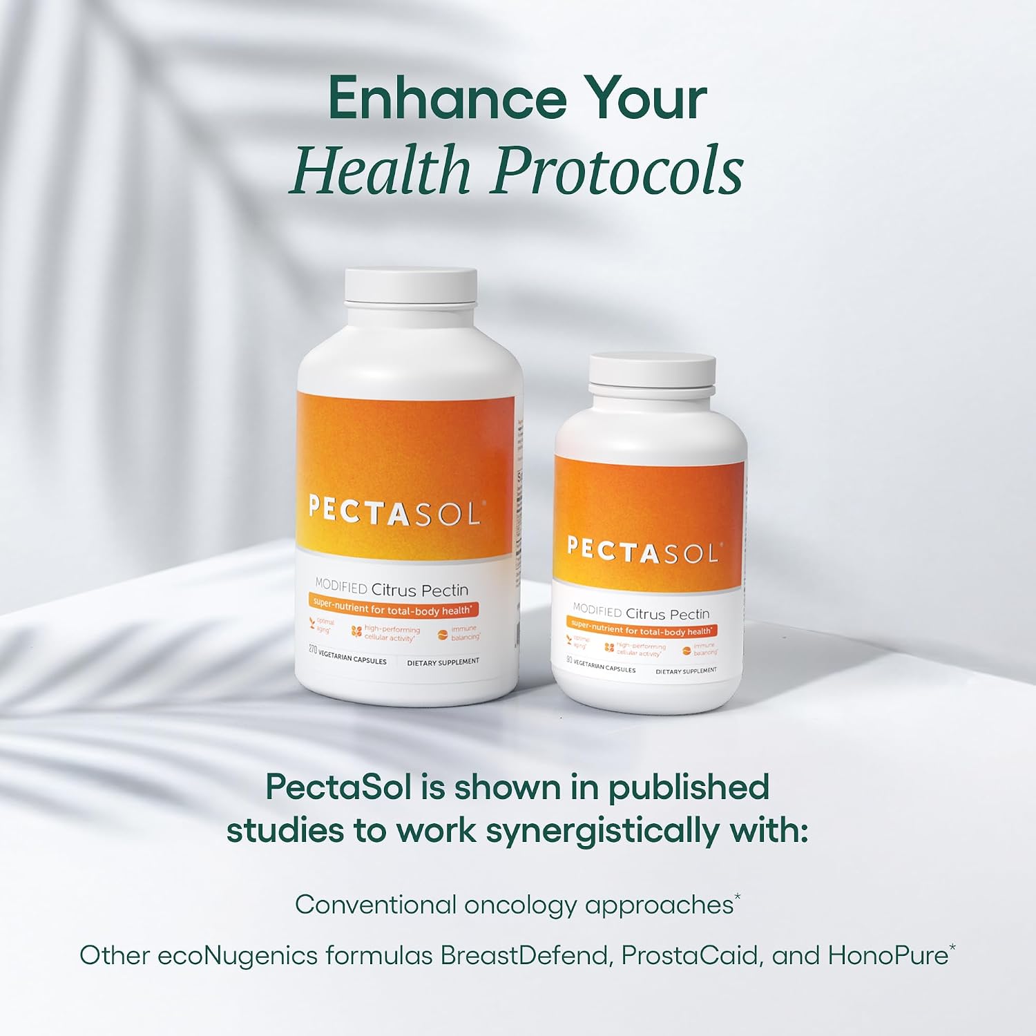 PectaSol Modified Citrus Pectin – 90 Capsules – Supports Immune, Heart and Cellular Health