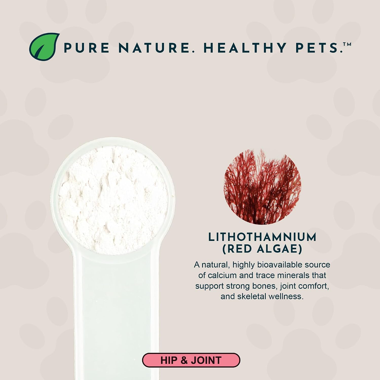 Sea-Cal Pure Seaweed Calcium Powder for Dogs & Cats with Magnesium - 340 g