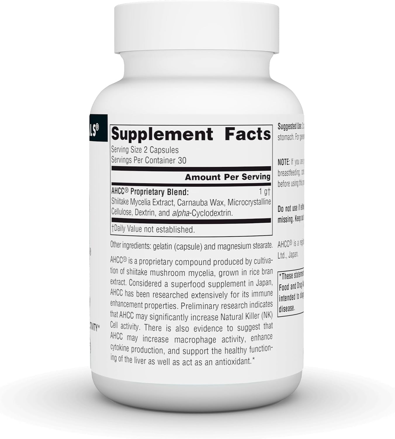 Source Naturals AHCC 500 mg, 60 Capsules