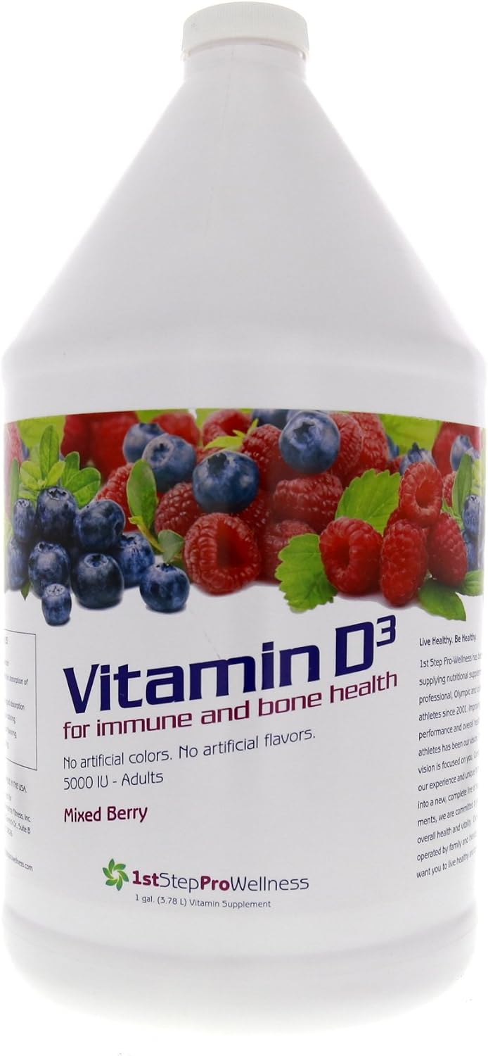1st Step for Energy Liquid Vitamin D3 Mixed Berry 1 Gallon - görsel 1