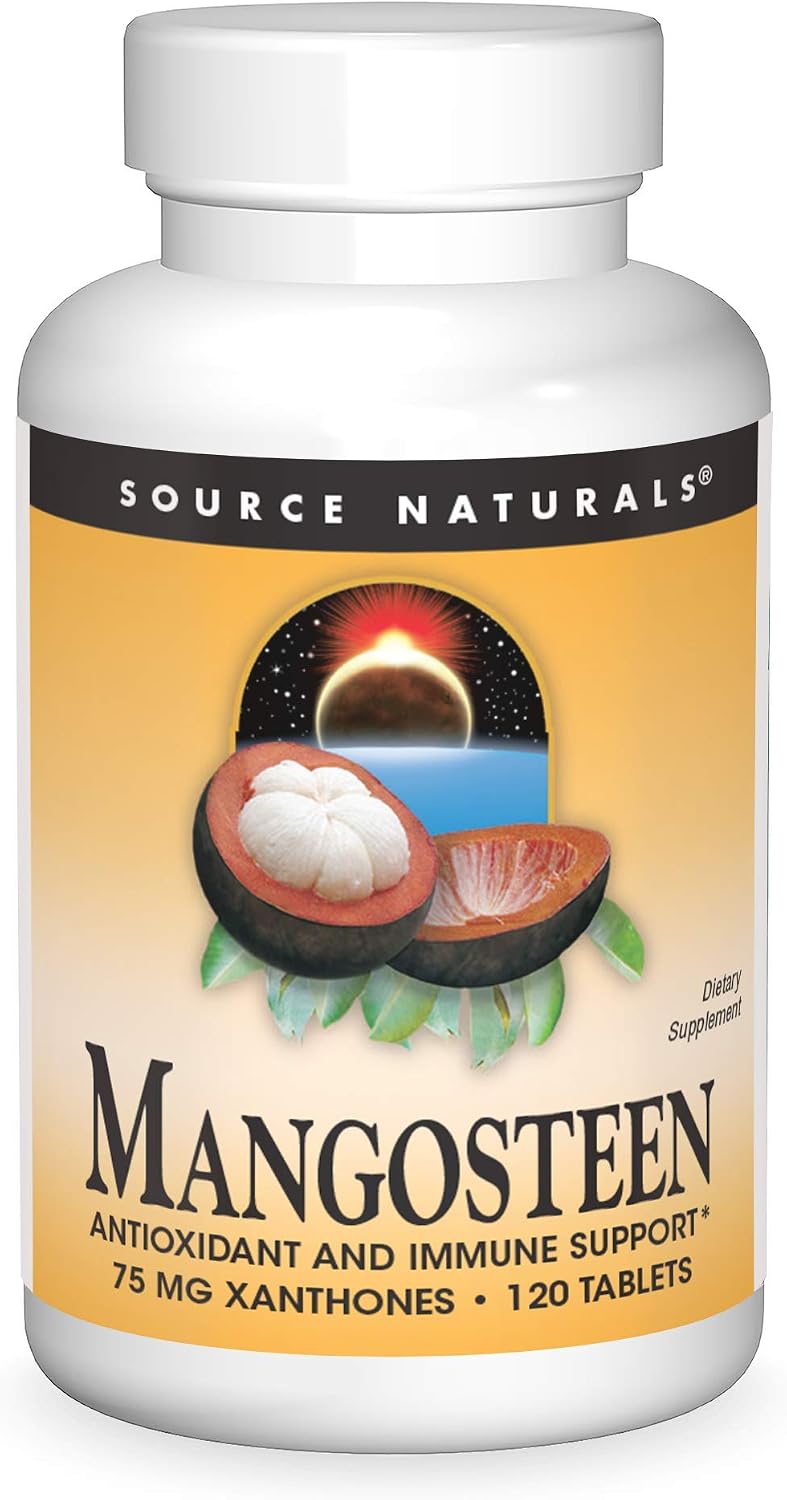 Source Naturals Mangosteen - Antioxidant & Immune Support Supplement, 75 mg Xanthones, 60 Tablets - Canada