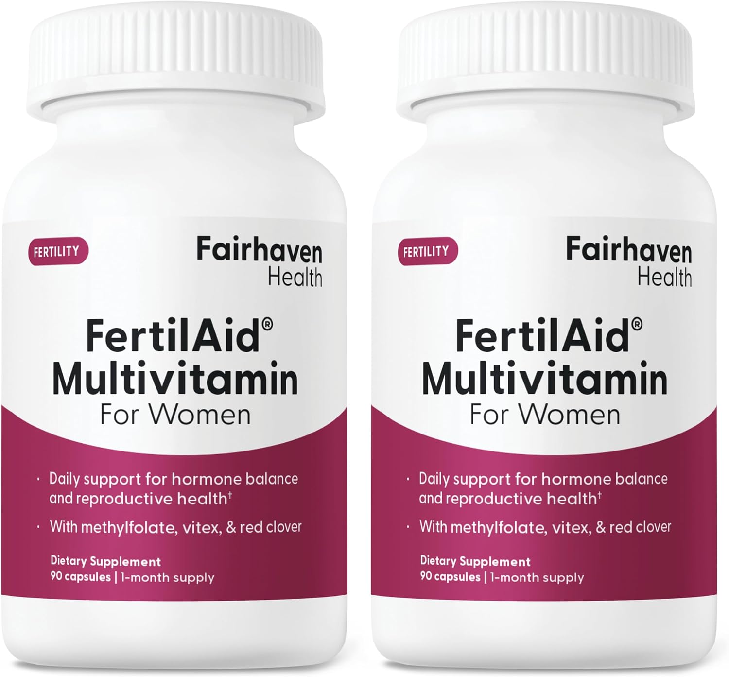 Fairhaven Health FertilAid for Women - Prenatal Fertility Supplement - 90 Capsules