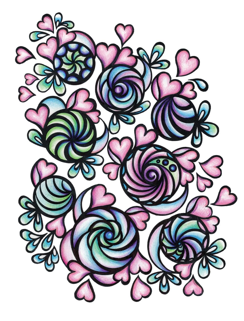 Creative Haven Harmony Colouring Book (Adult Colouring Books: Calm)